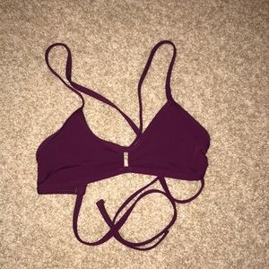 Jolyn purple bikini top